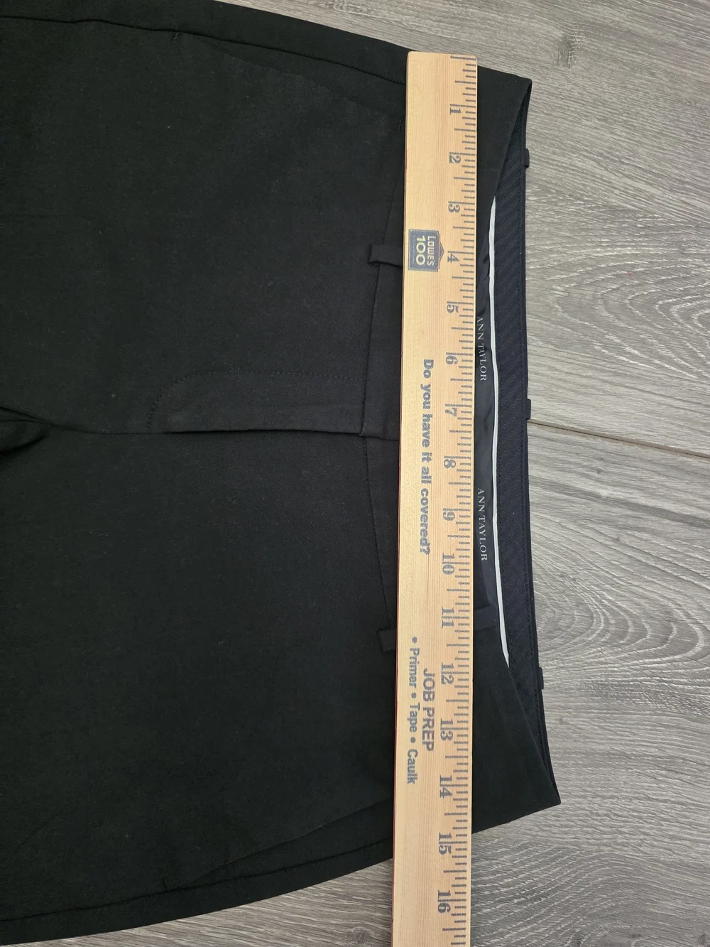 Ann Taylor Black Straight-Leg Dress Trousers 2 Petite Midrise - Picture 11 of 11